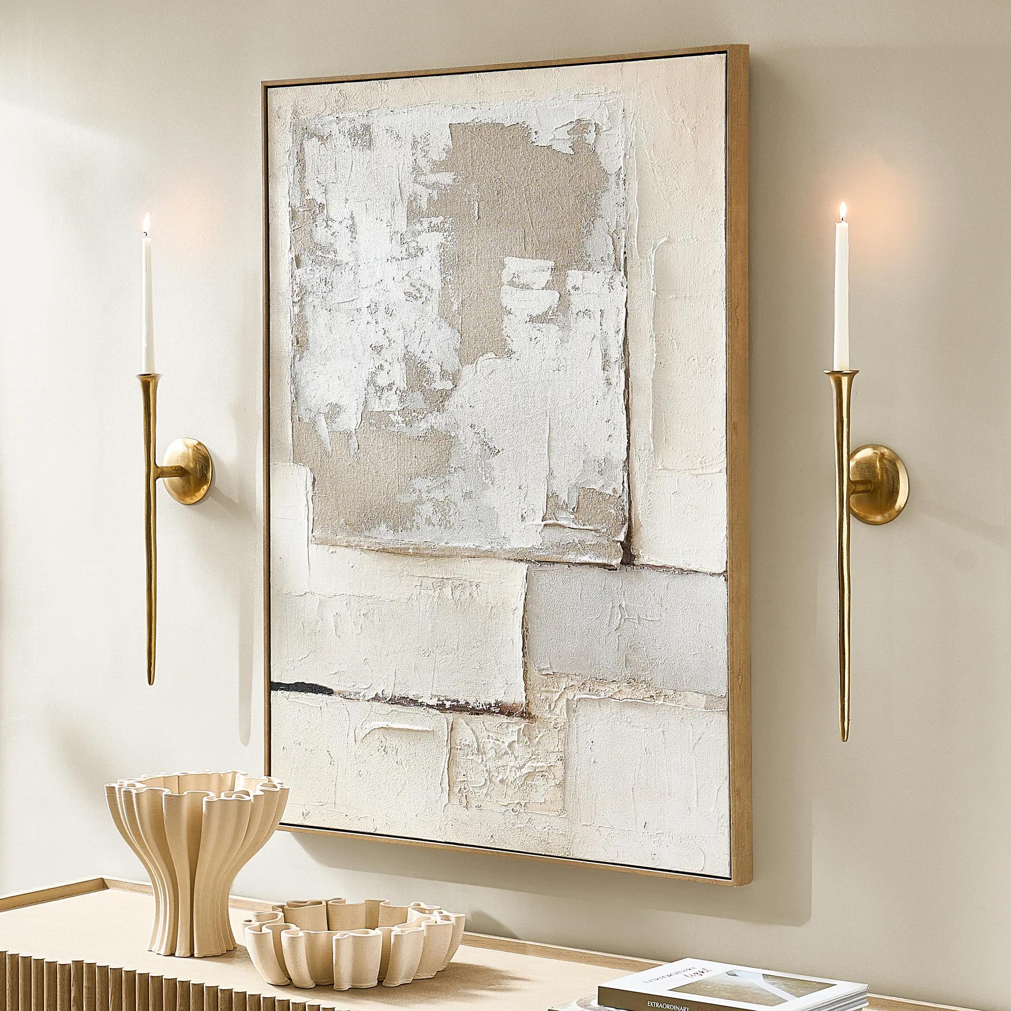 Aspar Gold Aluminum Wall Sconce Small 20"