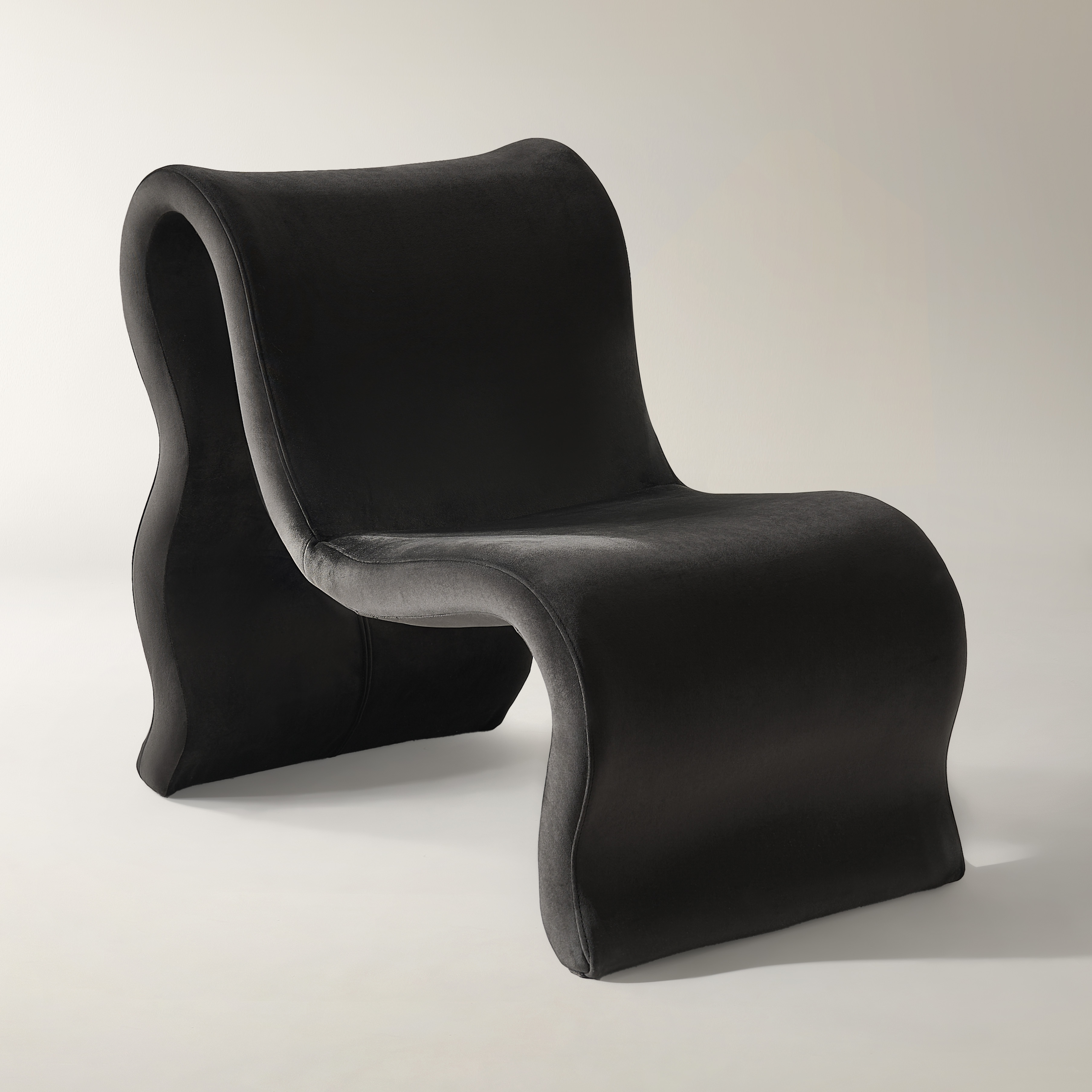 Romy Charcoal Velvet Accent Chair